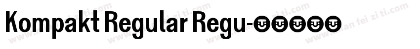Kompakt Regular Regu字体转换